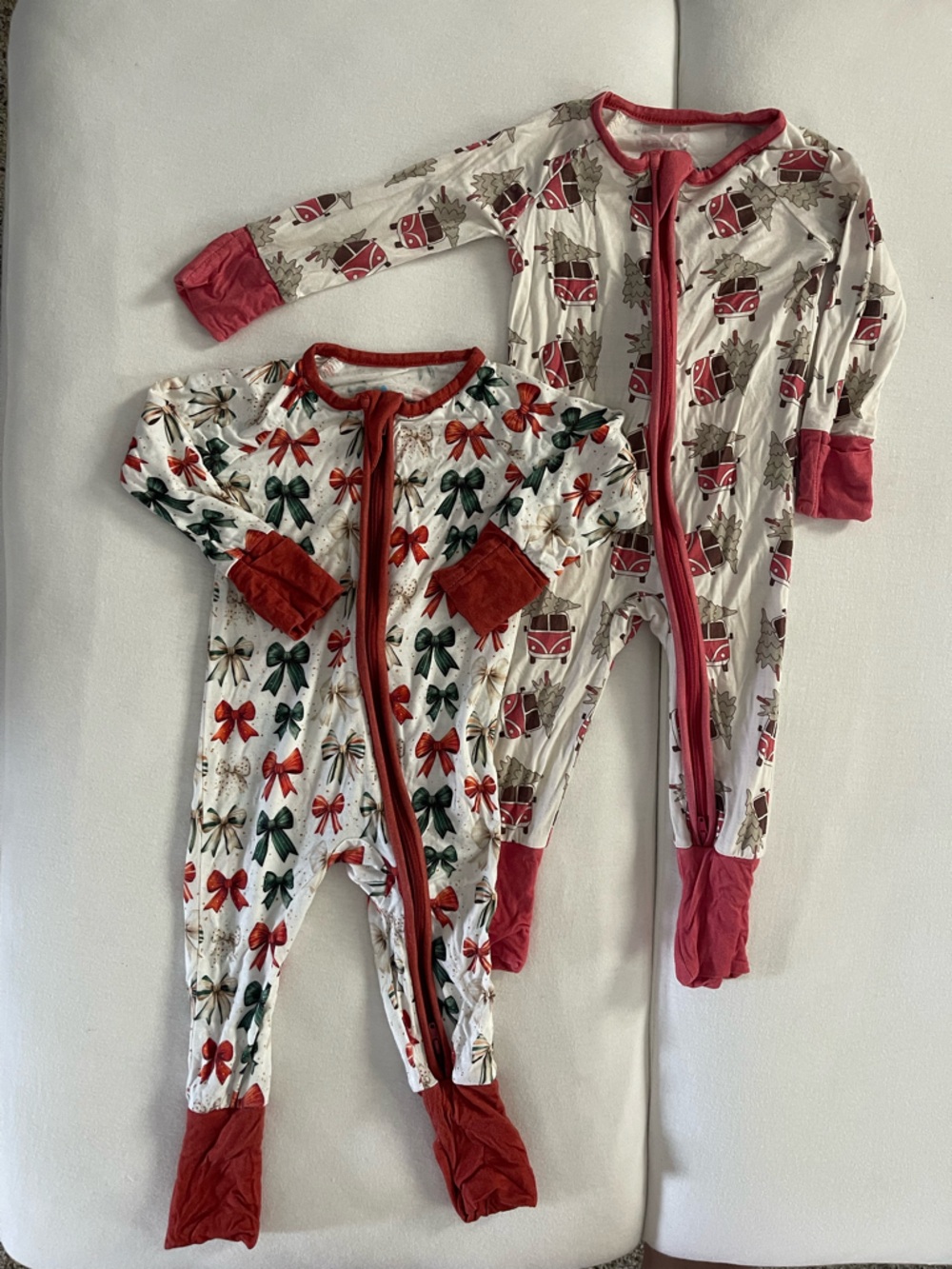 Little One Shop Co. set of 2 Christmas pajamas 3-6 months
